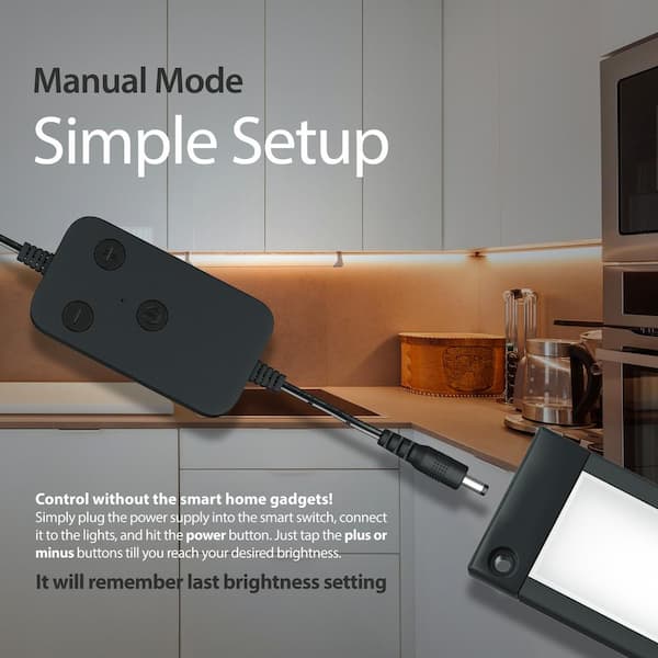 BLACK+DECKER Works with Alexa Smart under Cabinet Lighting, Adjustable  Leds, 18"
