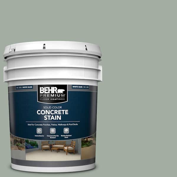 BEHR PREMIUM 5 gal. #PFC-42 Flintridge Solid Color Flat Interior/Exterior Concrete Stain