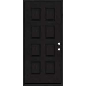 Regency 32 in. x 80 in. 8-Panel LHIS Onyx Stain Mahogany Fiberglass Prehung Front Door