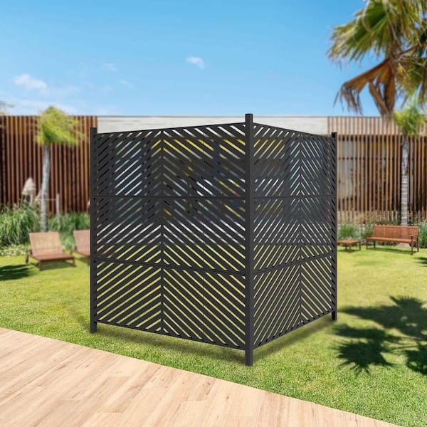 Unbranded 47 x 47 in. Outdoor Privacy Screens, Air Conditioner Fence Panels, Pool Equipment Enclosure, Trash-Can Screens Fence Kit