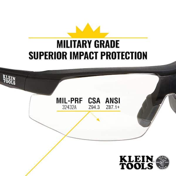 Standard Safety Glasses, Clear Lens