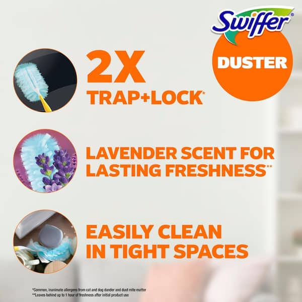 180 Duster Multi-Surface Refills with Febreze Lavender Vanilla and Comfort Scent (18-Count)