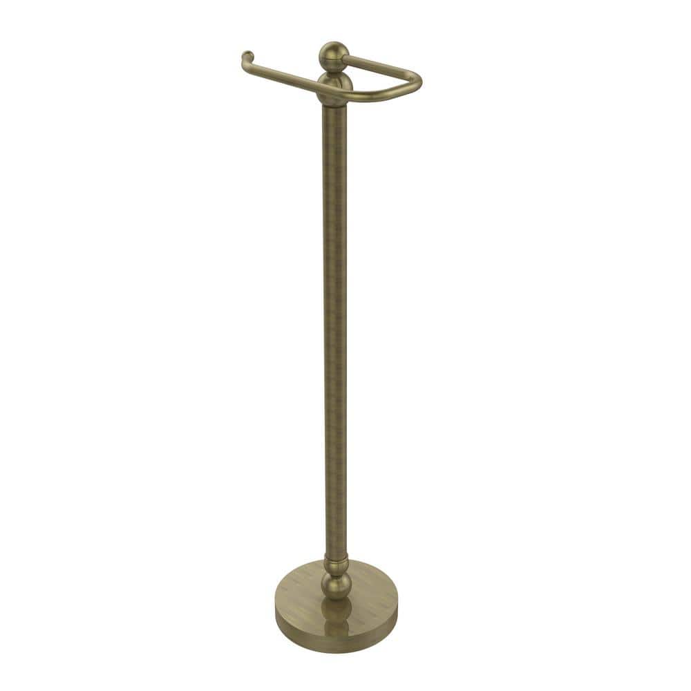 Bolero Collection Free Standing Toilet Paper Holder in Antique Brass