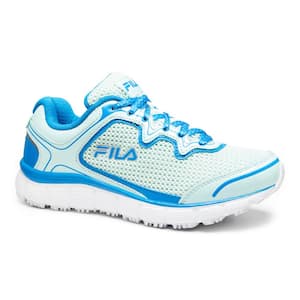 Women's Memory Fresh Start Slip Resistant Athletic Shoes - Soft Toe - Fair Aqua/Electric Blue Size 6(M)