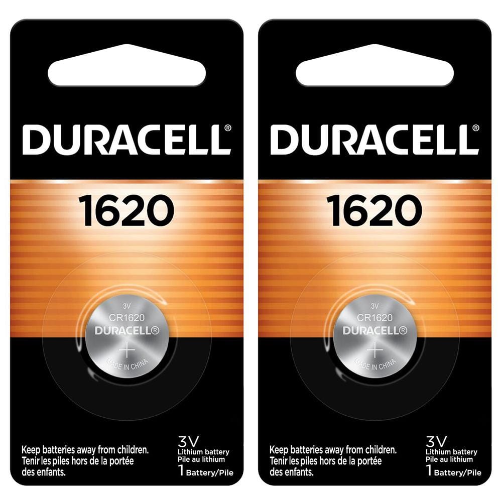 Duracell 1620 Lithium Coin 1-Count Battery Mix Pack (2 Total