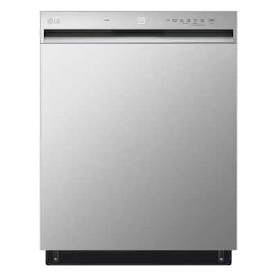 24 in. in Stainless Steel Front Control Dishwasher with NeveRust Stainless Steel Tub and Dynamic Dry