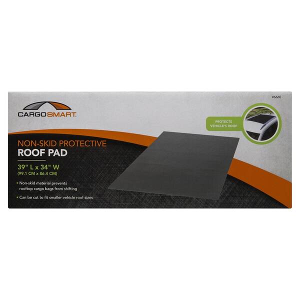 Mockins 37 in. x 55 in. Protective Black Car Roof Mat with Strong