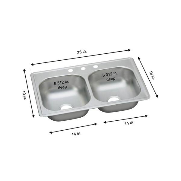 29+ 33 X 19 Drop In Kitchen Sink PNG