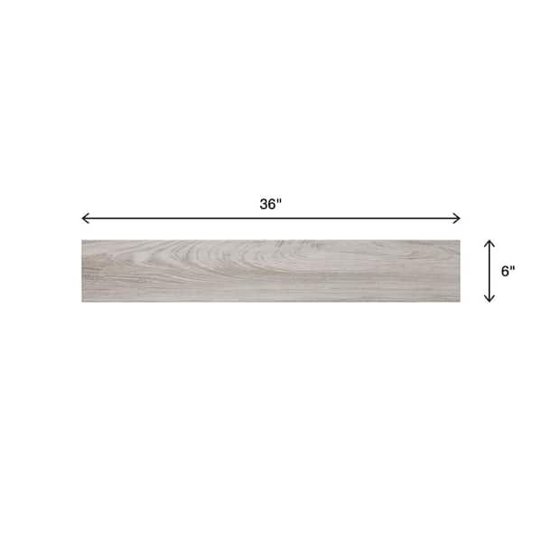 Regent Grove Ash Gray 6 in. x 36 in. Glazed Porcelain Floor and Wall Tile (348 sq. ft./Pallet) Regent Grove Ash Gray 6 in. x 36 in. Glazed Porcelain Floor and Wall Tile (348 sq. ft./Pallet)