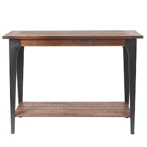 30.13 in. Brown Wood Console Table