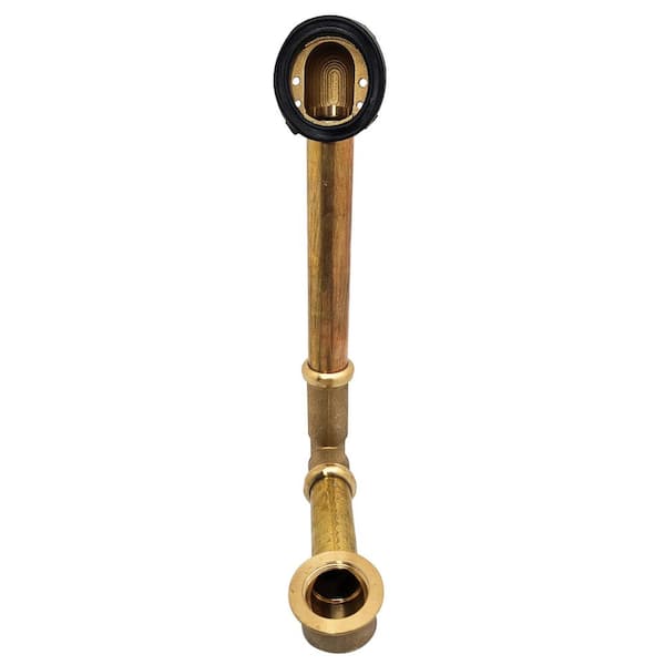 Westbrass 17 Gauge Trip Lever Overflow with Grid Drain D323-26