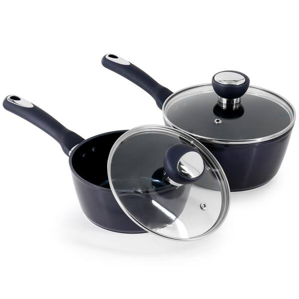 Oster Hawke 14-Piece Aluminum Ceramic Nonstick Cookware Set in