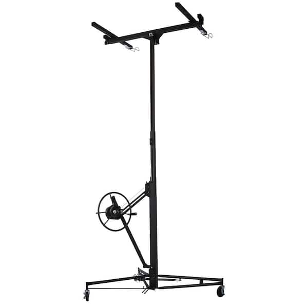 11 ft. Black Drywall Lift Panel Lift Drywall Panel Hoist Jack Lifter