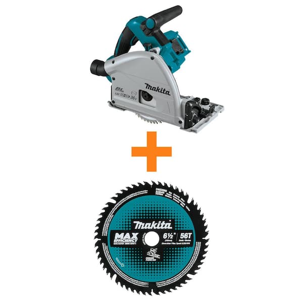 Makita 18V X2 LXT (36V) Brushless 6-1/2 in. Plunge Circular Saw with 6-1/2 in. 56T Carbide-Tipped Saw Blade