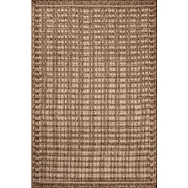 Merrick Natural/Oatmeal 2 ft. 3 in. x 7 ft. 7 in. Indoor/Outdoor Runner Area Rug
