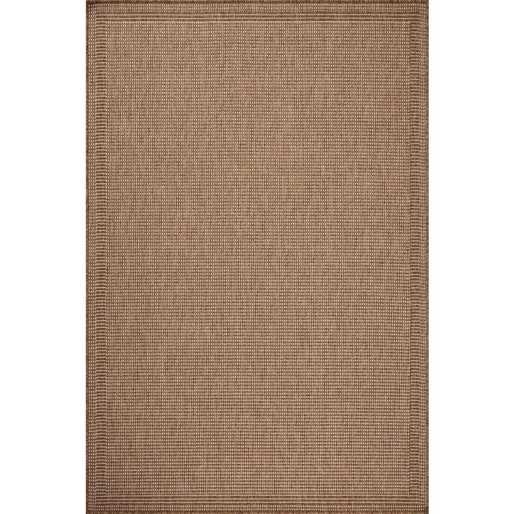 Natural Oatmeal Geometric Synthetic 7'-6" x 10' Area Rug