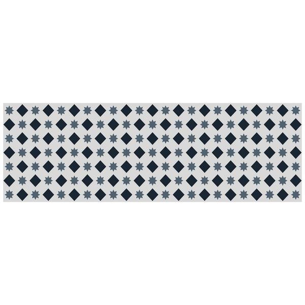 Bungalow Flooring FlorArt 22 in. x 69 in. Crystal Palace Indoor Low Profile Decorative Kitchen Runner Mat