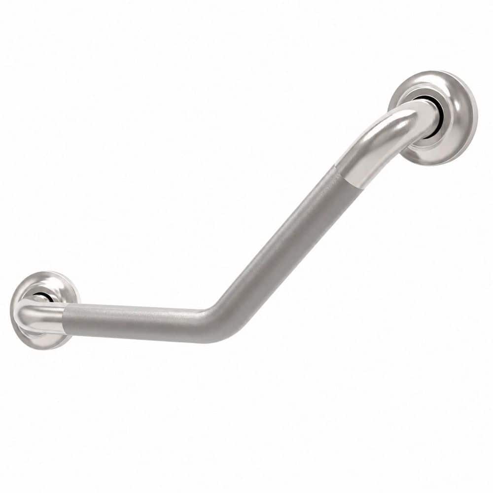 1-1/4 In x 16 In Angled Grab Bar, Stainless Steel with Anti-Slip Peened Grip, ADA Compliant, Brushed Nickel price history on PriceWatchPro