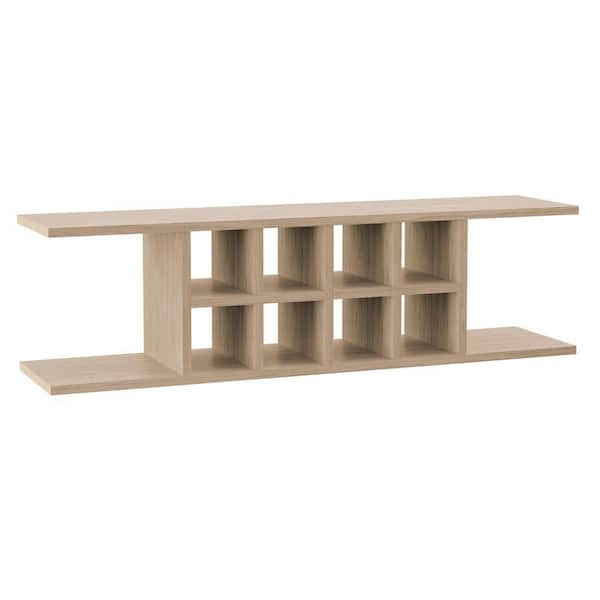 Hampton Bay Sinclair 48 in. W x 13.5 in. H x 11.25 in. D Flex Kitchen Shelving Kit in Light Oak