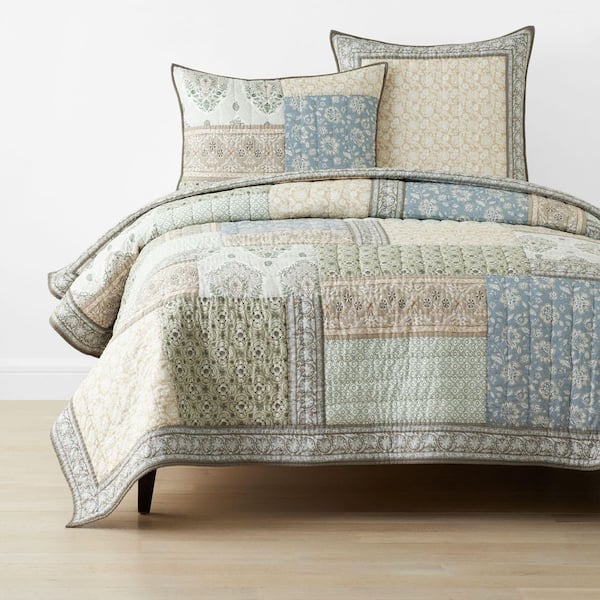 The Company Store Company Cotton Odesa Patchwork Multi Cotton Full/Queen Quilt