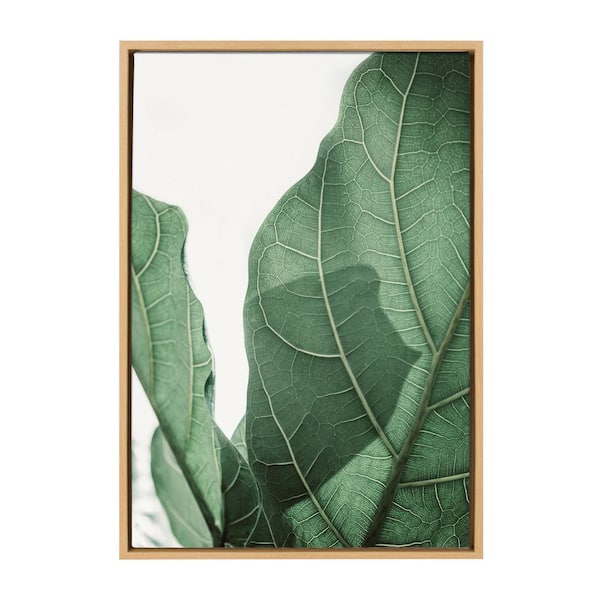 Kate and Laurel Sylvie Fiddly by Alicia Abla Framed Canvas Nature Art Print 23 in. x 33 in .