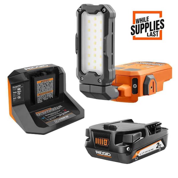 18V Cordless Magnetic Task Light Kit with 2.0 Ah Battery and Charger