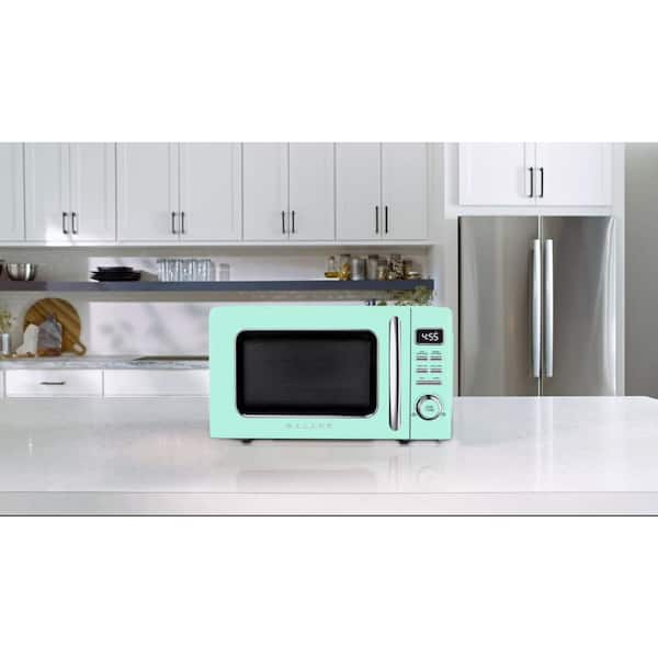 Galanz 1.1 cu. ft. Retro Countertop Microwave in Green