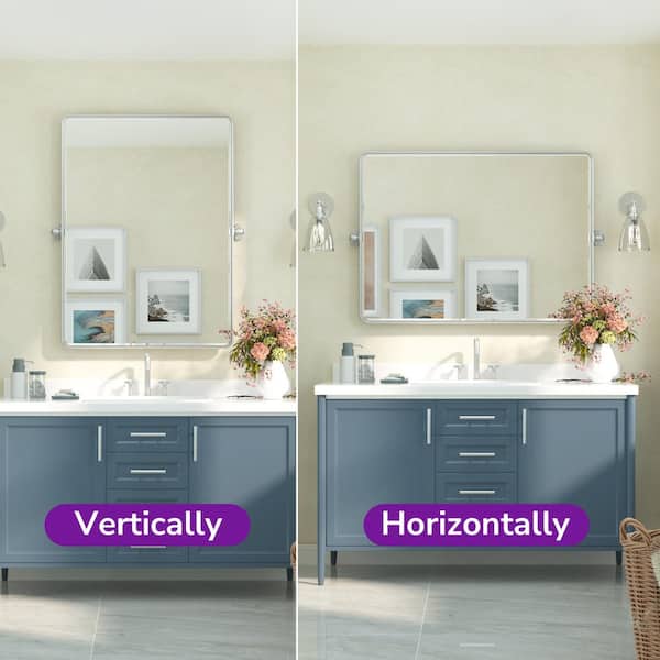 KeonJinn 20 in. W x 30 in. H Rectangular Framed Bathroom