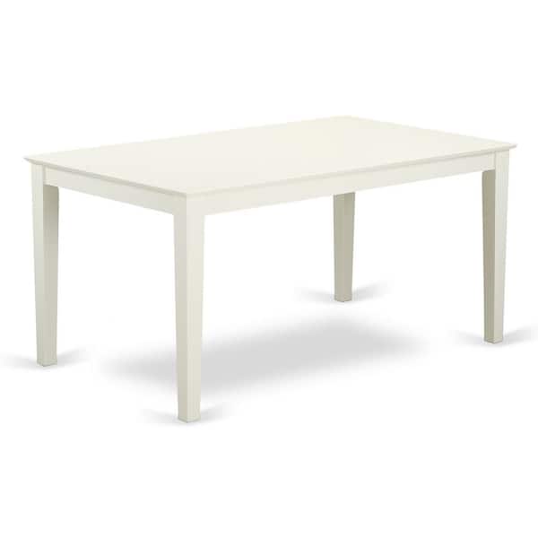 5-Piece Linen White Finish Solid Wood Top Rectangular Button Tufted Dining Room Set (Seats-4)
