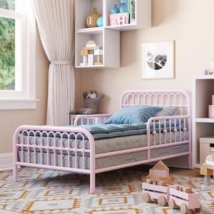 Monarch Hill Ivy Pink Metal Toddler Crib Bed