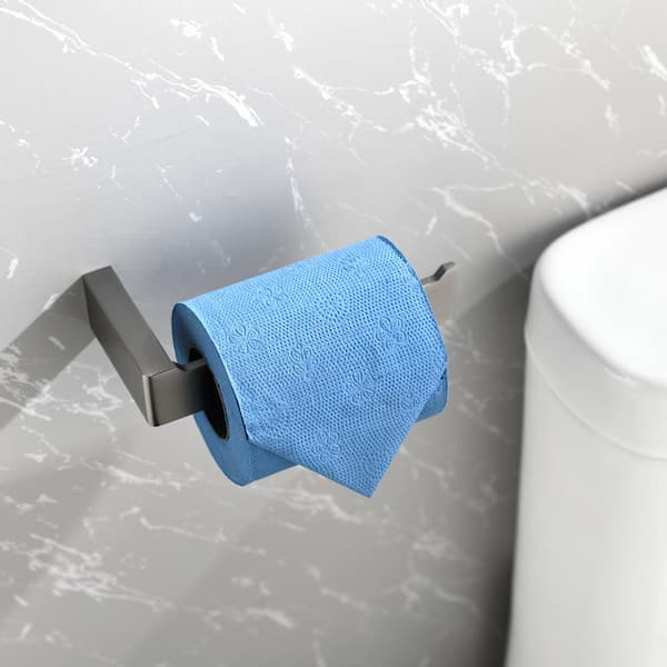 Double Toilet Paper Holder for 2 Mega Rolls, Durable Stainless Steel  Construction, Rust-Proof, Matte Black