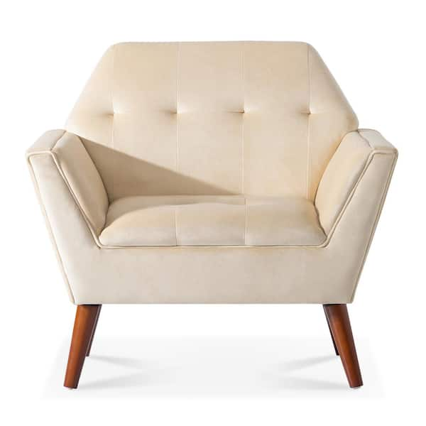 Beige 2025 tufted armchair