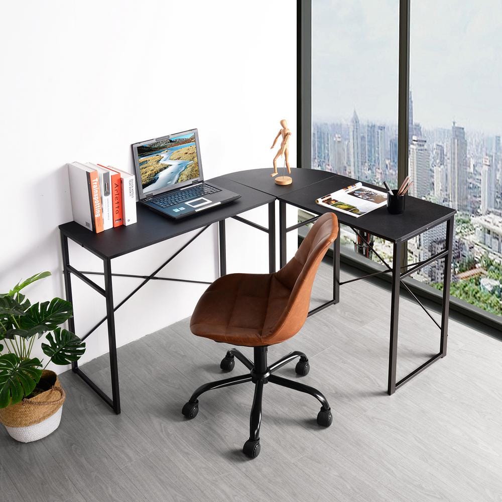 World Map 47 1/4 Wide Glass and Chrome Modern Computer Office