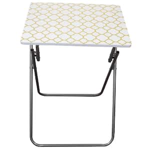 Metallic Gold Multi-Purpose Foldable Table