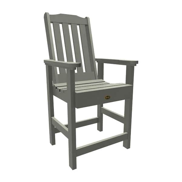 Highwood Springville Outdoor Plastic Counter Dining Arm Chair (Set of 1)