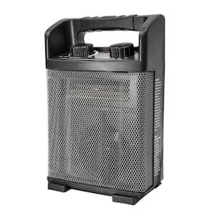 1500-Watt 14 in. Electric Convection Fan Space Heater with Thermostat, Tip-Over Proection, Cool Touch, Black