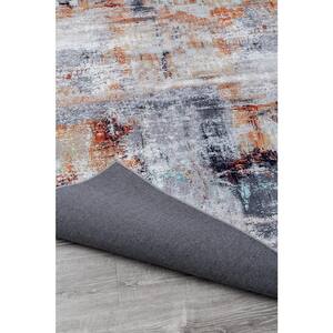 Omnia Multi-Colored 5 ft. x 7 ft. Abstract Area Rug