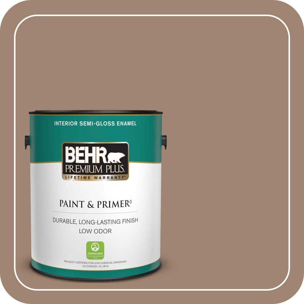 1 gal. #ICC-71 Warm Nutmeg Semi-Gloss Enamel Low Odor Interior Paint & Primer price history on PriceWatchPro