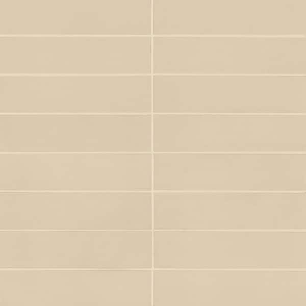 Sahara Rectangle 3 in. x 12 in. Matte Ecru Porcelain Tile (11.63 sq. ft. /Case)