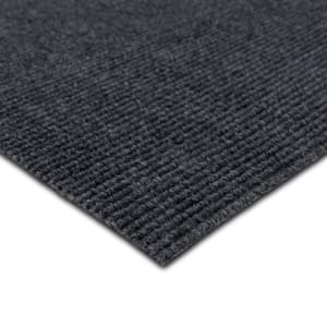 Canyon - Gray Commercial/Residential 18 x 18 in. Peel and Stick Carpet Tile Square (22.5 sq. ft.)