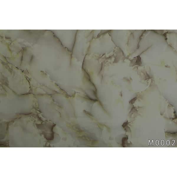 Dundee Deco Patina Marble Off-White, Grey Vinyl Strippable Roll (Covers 26.6 sq. ft.)