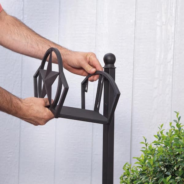 LIBERTY GARDEN Americana Water Hose Holder Stand Post 113-A - The Home Depot