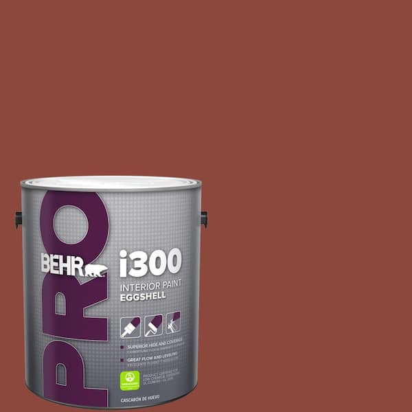 BEHR PRO 1 gal. #PPF-30 Deep Terra Cotta Eggshell Interior Paint