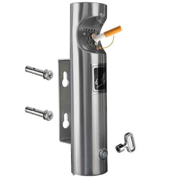 Cylinder Wall Mounted Outdoor Ashtray