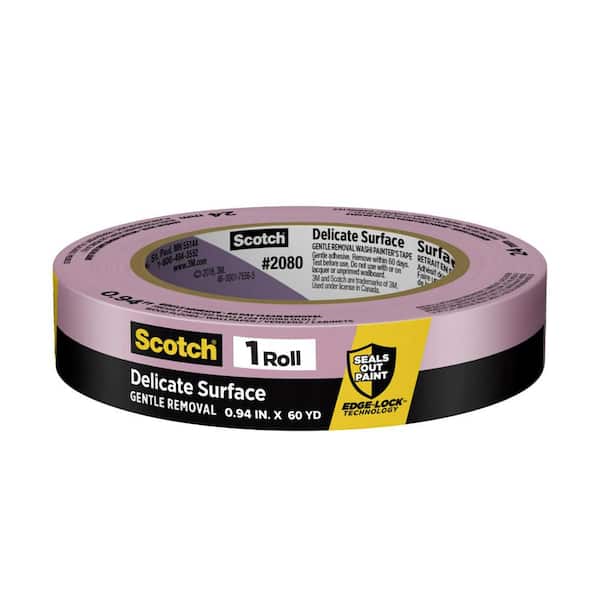 3M - Scotch 0.94 in. x 60 yds. Delicate Surface Painter's Tape with Edge-Lock