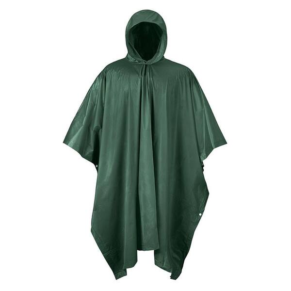 Mossi One Size Green Travel/Emergency Poncho Forest