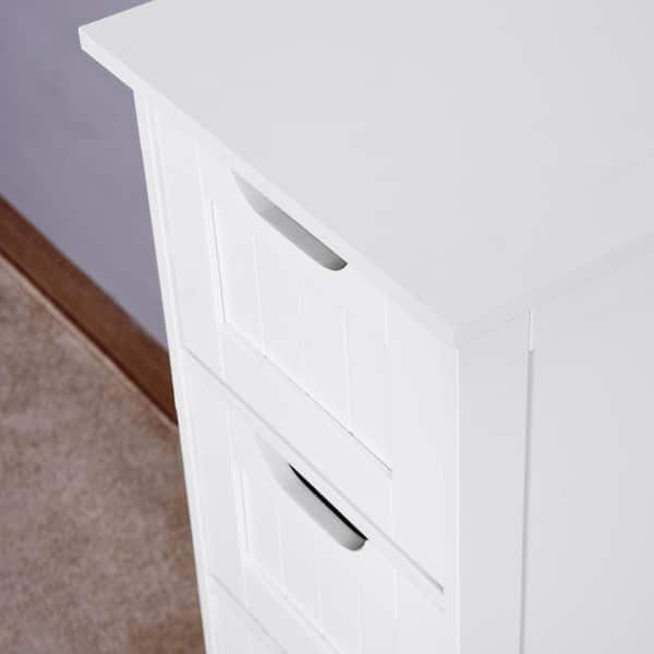 Homfa Over-the-Toilet Storage Cabinet with 2 Side Doors, Freestanding