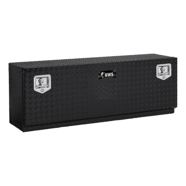 UWS 60 in. Single-Door Topside Truck Tool Box (TBTS-60-BLK Heavily Packaged for Parcel)