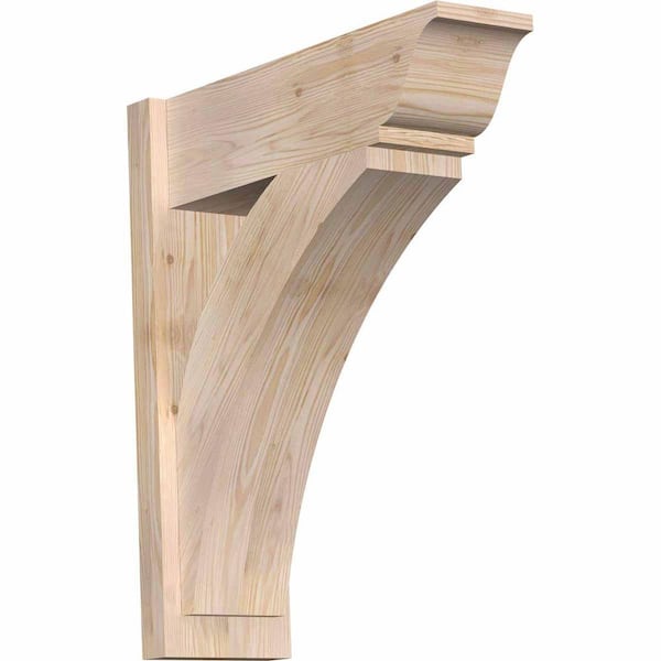Ekena Millwork 8 in. x 28 in. x 24 in. Thorton Traditional Smooth Douglas Fir Outlooker