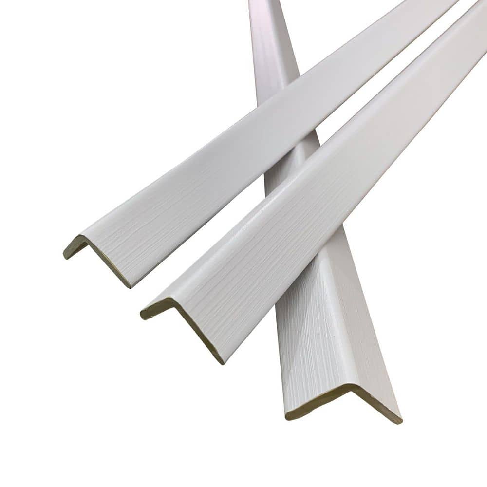 1 in. x 3.75 ft. Wood Plastic Composite Flexible Drywall Corner Bead Trim (3-Piece) White Wood price history on PriceWatchPro